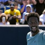 Gaël Monfils: le cap vers un 16e de finale contre Taylor Fritz. KEYSTONE/AP/Asanka Brendon Ratnayake
